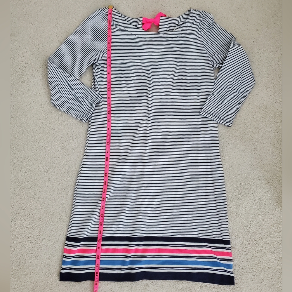 Lilly Pulitzer Noelle Dress in True Navy Bayside Stripe Engineered szS - Picture 5 of 16